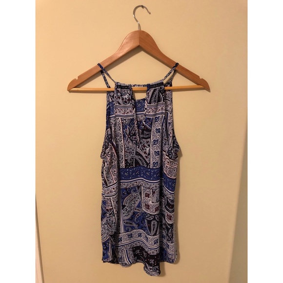 Cotton-On Paisley Print High Neck Tank Top - Picture 3 of 4